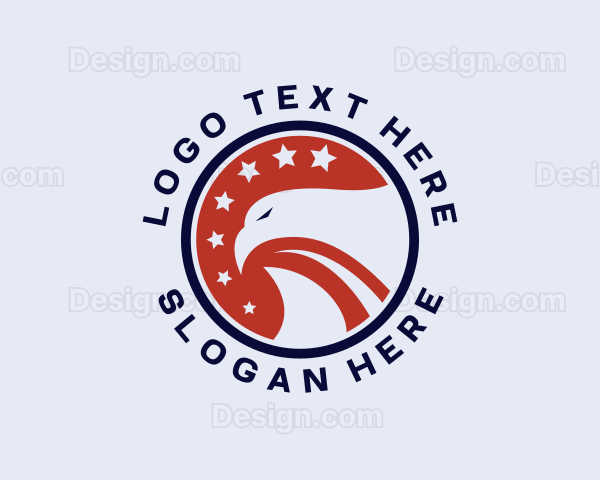 Patriotic Politician Eagle Logo