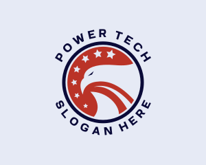 Patriotic Politician Eagle Logo