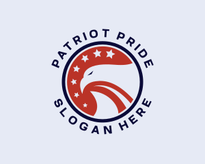 Patriotic Politician Eagle logo design