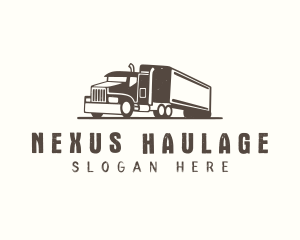 Trucking Transport Logistic logo design