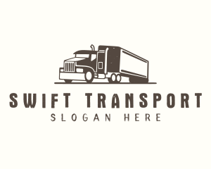 Trucking Transport Logistic logo design