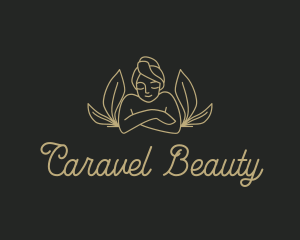 Smiling Woman Beauty Spa logo design