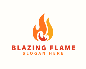 Blazing Thermal Fire logo design