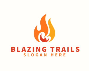 Blazing Thermal Fire logo design