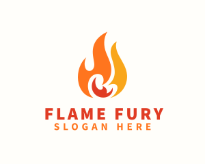 Blazing Thermal Fire logo design