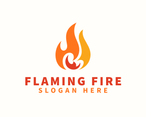 Blazing Thermal Fire logo design