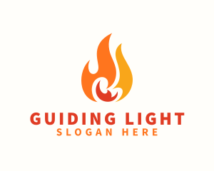 Blazing Thermal Fire logo design