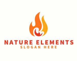 Blazing Thermal Fire logo design