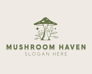 Organic Mushroom Gardening  logo design