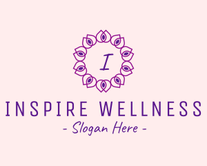 Flower Wellness Beauty Spa logo design