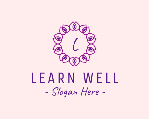 Flower Wellness Beauty Spa logo design