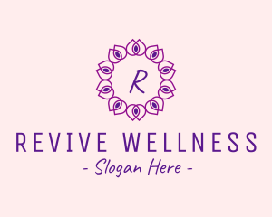 Flower Wellness Beauty Spa logo design