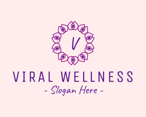 Flower Wellness Beauty Spa logo design