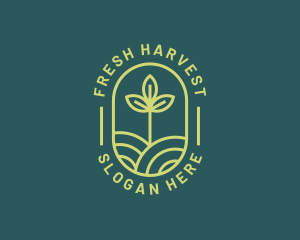 Farming Field Plant logo design