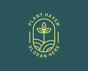 Farming Field Plant logo design