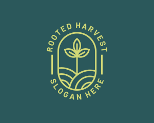 Farming Field Plant logo design