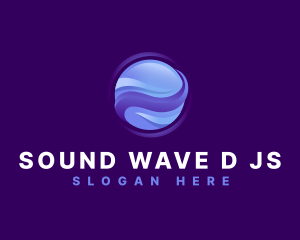 Globe Wave Digital logo design