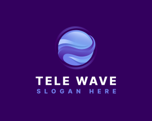 Globe Wave Digital logo design