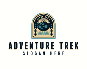 Adventure Mountain Peak logo design