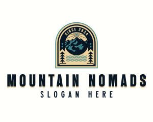 Adventure Mountain Peak logo design