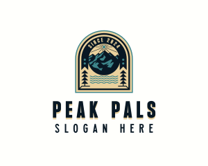 Adventure Mountain Peak logo design