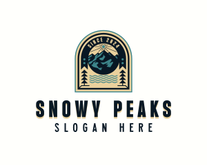 Adventure Mountain Peak logo design