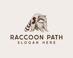 New Jersey Raccoon Animal logo design