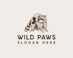 New Jersey Raccoon Animal logo design