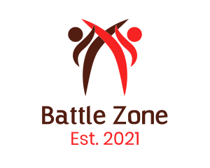 Karate Kick Battle logo design