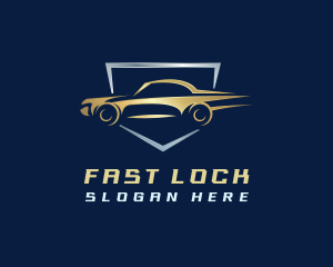 Car Fast Shield logo design