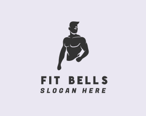 Male Fitness Bodybuilder logo design