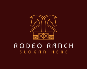 Horse Barn Ranch logo design