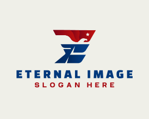 Eagle America Letter E logo design