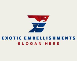 Eagle America Letter E logo design