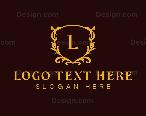 Luxury Floral Crest Logo