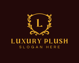 Luxury Floral Crest logo design