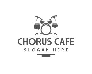 Musical Drummer Instrument logo