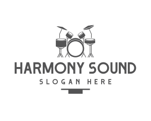 Musical Drummer Instrument logo