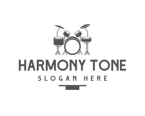 Musical Drummer Instrument logo