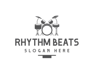 Musical Drummer Instrument logo