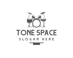 Musical Drummer Instrument logo