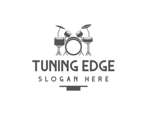 Musical Drummer Instrument logo