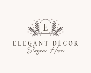 Elegant Floral Crest logo design