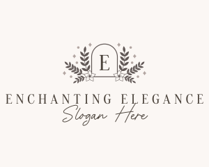 Elegant Floral Crest logo design