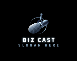 Podcast Broadcast Microphone logo