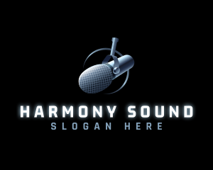 Podcast Broadcast Microphone logo