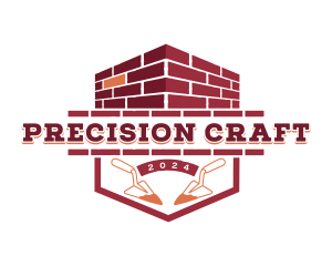 Masonry Trowel Brick  logo design