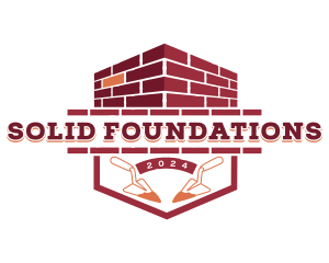 Masonry Trowel Brick  logo design