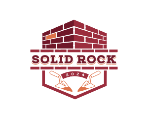 Masonry Trowel Brick  logo design