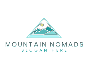 Mountain Horizon Triangle logo design